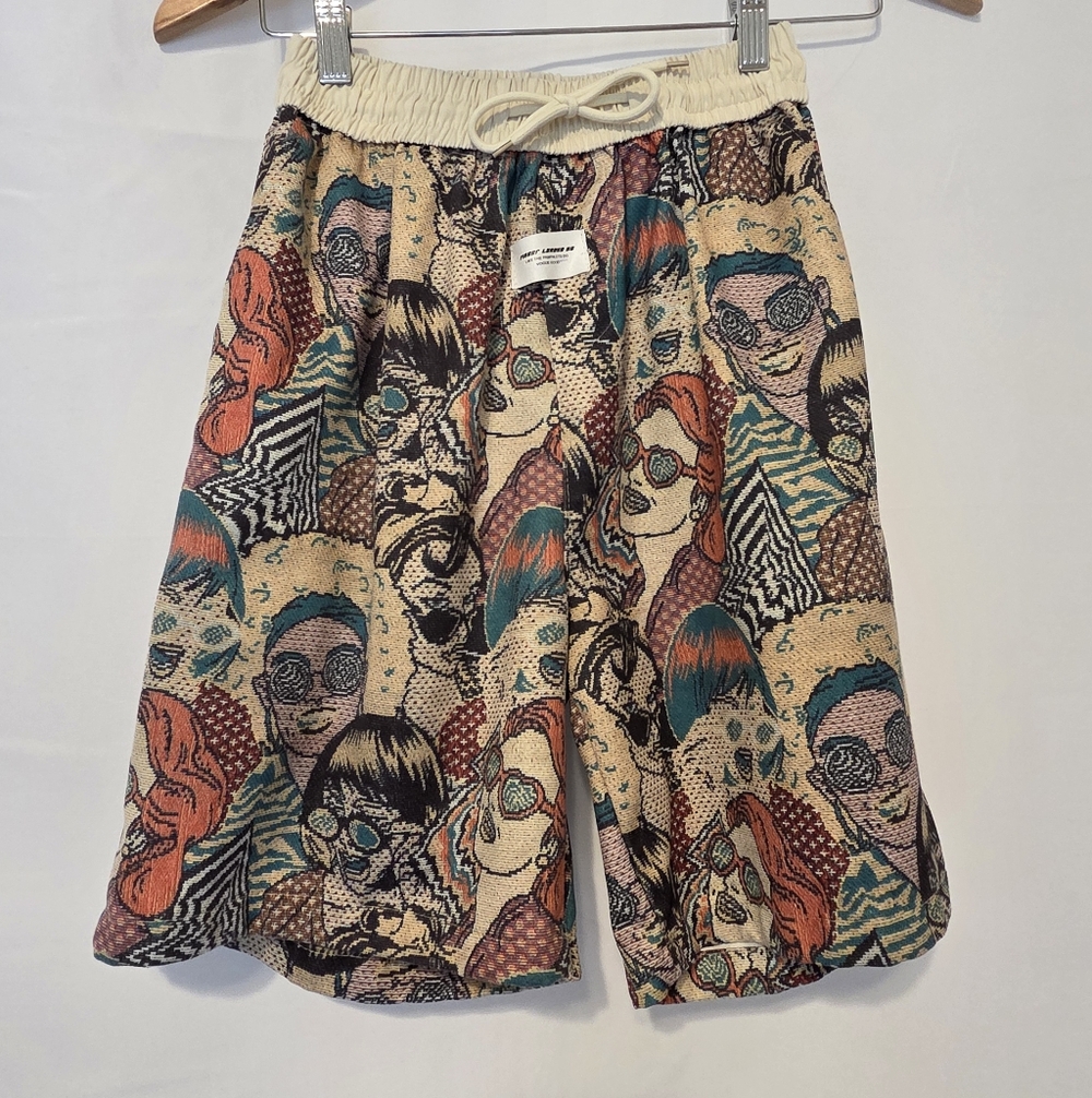 Y2K Pop Art Cartoon Skater Long Board Shorts